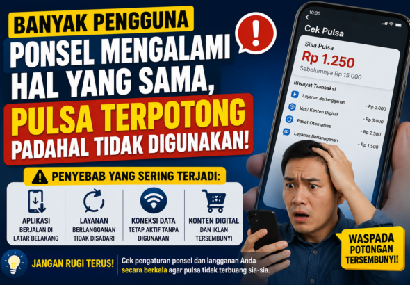 Banyak Pengguna Ponsel Mengalami Hal yang Sama, Pulsa Terpotong Padahal Tidak Digunakan