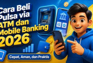 Cara Beli Pulsa via ATM dan Mobile Banking 2026, Cepat, Aman, dan Praktis