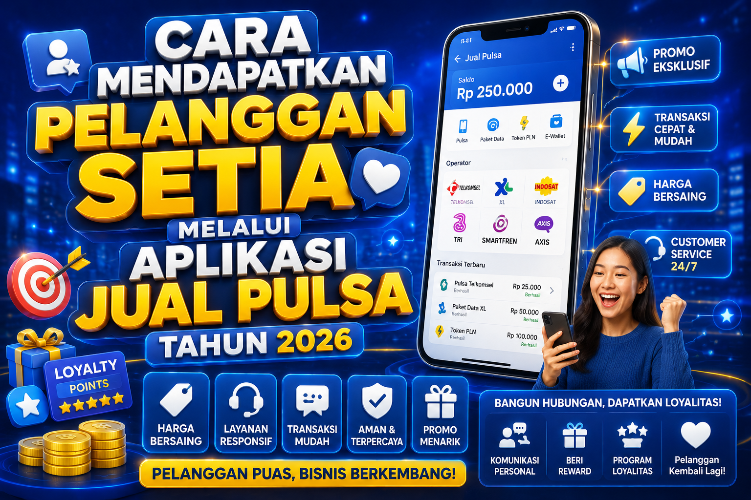 Cara Mendapatkan Pelanggan Setia Melalui Aplikasi Jual Pulsa Tahun 2026