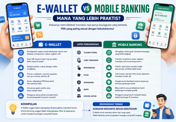 E Wallet vs Mobile Banking Mana yang Lebih Praktis